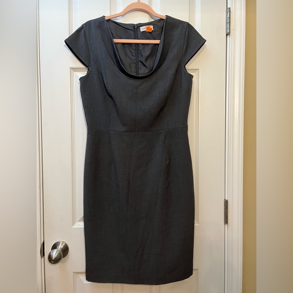 🦋Calvin Klein Charcoal Mini Dress size medium